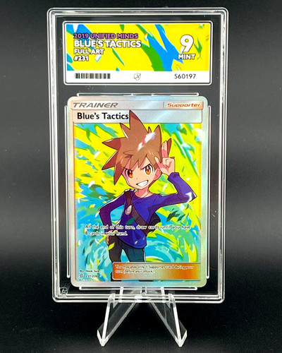ACE 9 Pokemon TCG Blue's Tactics Full Art Unified Minds Ultra Rare 231/236