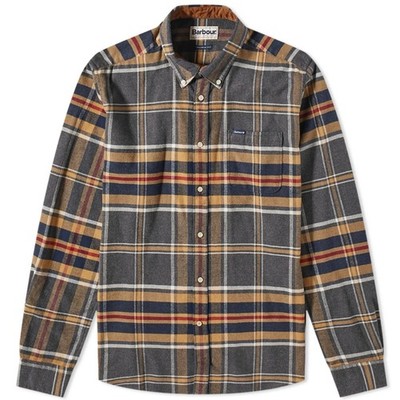 Barbour Tartan Tailored Fit Long Sleeve Button Down Shirt NWT