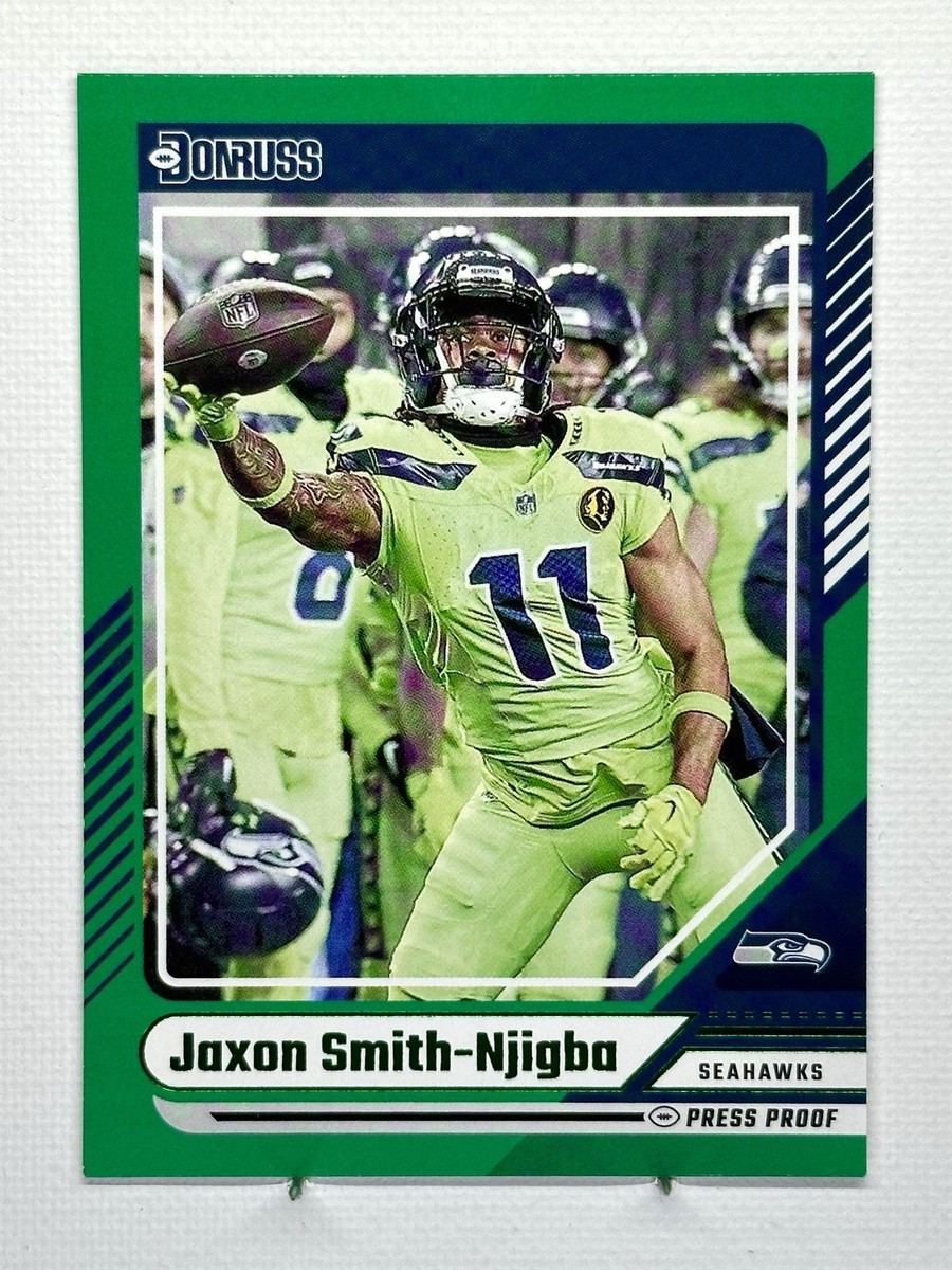 2024 Donruss JAXON SMITH-NJIGBA Green Press Proof Color Match