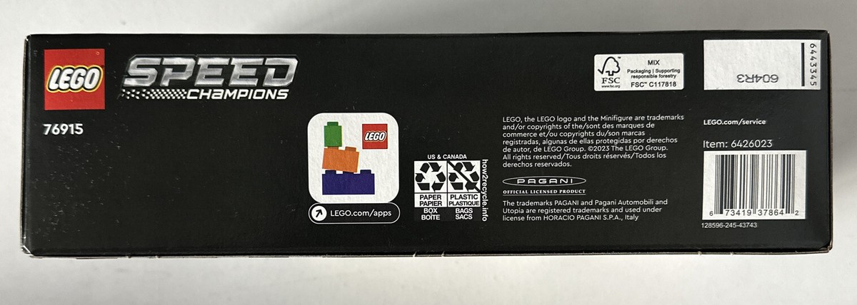 ぽてと Lego Speed Champions 76915 Pagani Utopia 673419378642| eBay