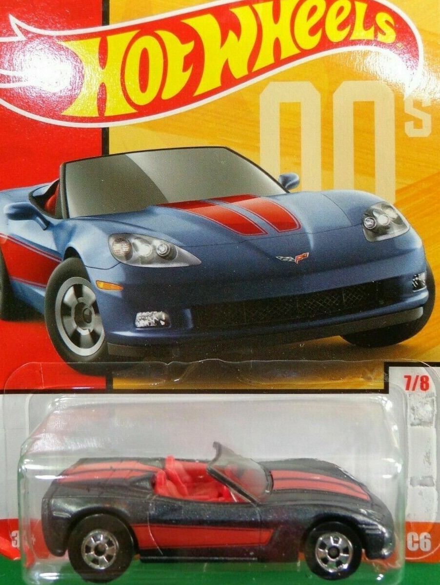 2017 Hot Wheels Chevy Corvette C6 Dark Grey , Throwback 00's