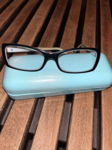 Tiffany TF 2091B Black on Tiffany Blue 8055 Eye Frames 53/16/140 "read details"