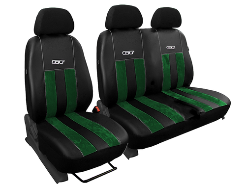 VW CRAFTER 2017 - 2025 ARTIFICIAL LEATHER & ALICANTE TAILORED FRONT SEAT COVERS - Picture 14 of 17