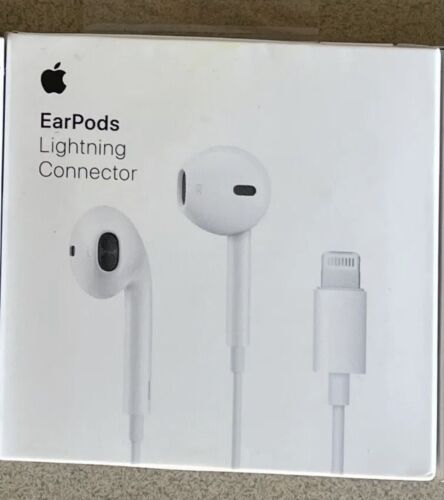 Écouteurs filaires Origina Apple EarPods Lightning casque iPhone 7 8 X 11 12 13 - Photo 1/2