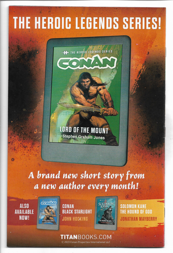 Conan the Barbarian 5 VF+ Patch Zircher Variant 2023 Titan Books Conan 5 5B Zub - Picture 2 of 2