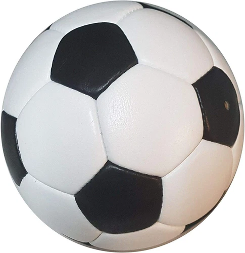 Fußball Retro Nr. 5, handgenaeht ( echter Lederfußball, kein PU!!! )