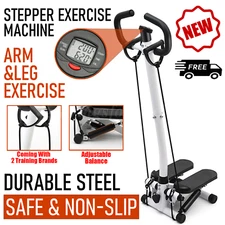 Exercise Stair Stepper Machine LCD Monitor Workout Stair Climber for Home Gym US