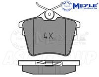 Meyle Bremsbelagsatz, Hinterachse Mit Anti Quietsch Platte 025 241 3517