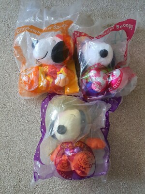 McDonald - Snoopy 50th Anniversary Of Peanuts - 5er Set Snoopy Plüsch