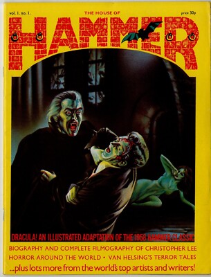 House of Hammer  Magazine  # 1   FINE VERY FINE    Oct. 1976   UK Edition  Cover