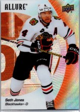 2023-24 UD Allure Seth Jones ORANGE SLICE #77 Chicago Blackhawks