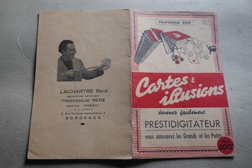 Revue Ancienne De Magie – Cartes Et Illusions – René Lachartre – 16 Pages
