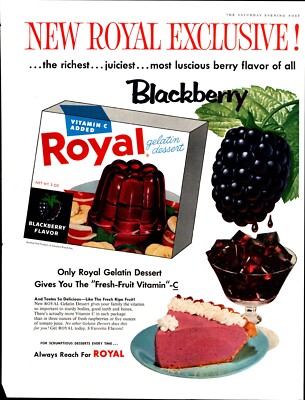 Vintage Print Ad Nov 30 1957 Sat Evening Post Royal Gelatin Buyer's Choice