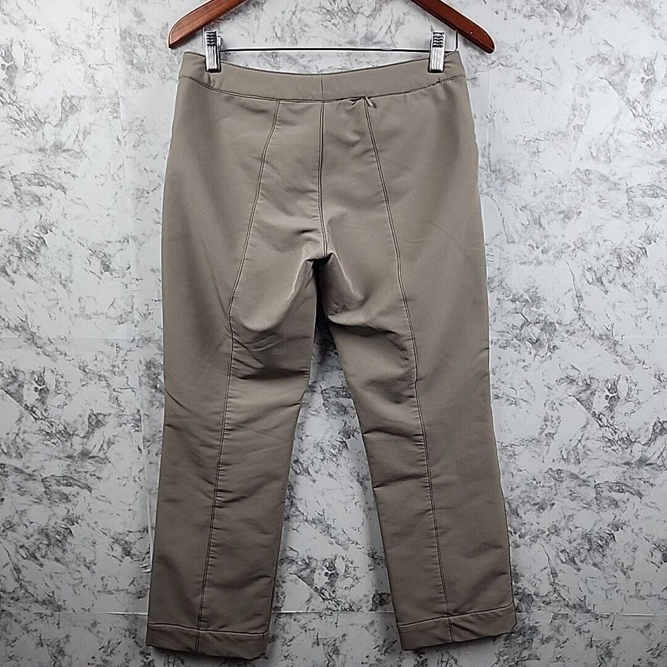Athleta Tan Pants/ Slacks Adjustable Waist Size 4P Pockets Thicker Athletic - Image 2 of 4