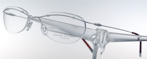 RALPH LAUREN RL 687 Brille Brillengestell Silber Randlos Titan Damen Herren NEU - Bild 2 von 3