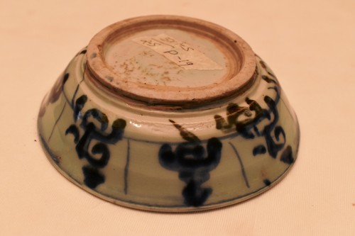 Antique Chinese Blue White Ming Dynasty Soup Plate Bowl Swatow Zhangzhou Ware"19 - Picture 6 of 9