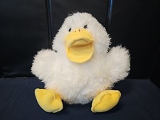 VTG Costco Quacking Duck Plush Hand Puppet 13" Quacks Old McDonalds Farm Sound