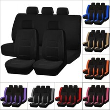 For Honda Front Rear Car Seat Covers Polyester Cloth 5-seat Protector Full Set