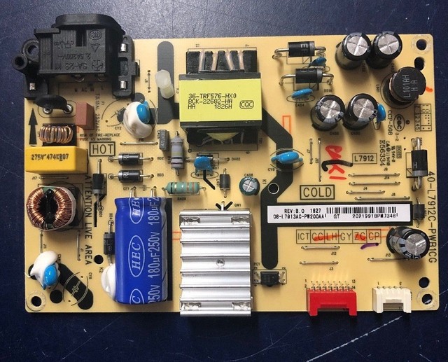 TCL 32S301 Smart TV Power Board 40L7912CPWB1CG / 08L7913APW200AA eBay