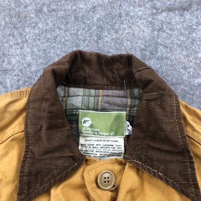 Vintage JC Penney Hunting Jacket Mens Medium Canvas Corduroy