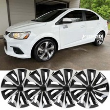 15 Set Of 4 Snap On Full Hub Caps Wheel Covers For Chevrolet Sonic 2012-2016