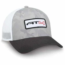 GMC AT4 Gray and White Mesh Camo Hat