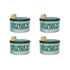 Briwax Clear Furniture Wax Polish Cleans, Stains & Polishes, 16 Oz. (Pack of 4)