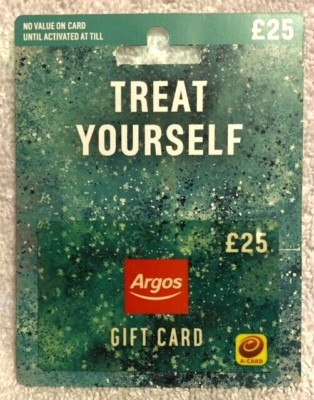 UK Argos British Catalog Retailer Department Store 2015 Gift Card ...