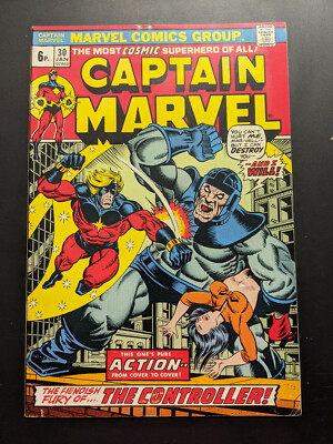 Captain Marvel #30, Marvel Comics, 1974, Thanos.