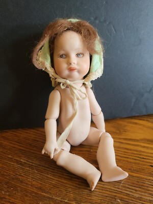 Vintage Artist All Bisque 252 Pouty Face Doll 8