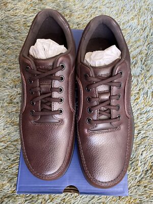 Rockport Eureka Shoes Men\'s Size 8.5M Brown Leather Walking Sneakers New Box Shop Men main image 3