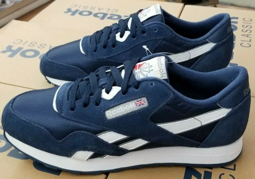 Brudgom Indkøbscenter Withered REEBOK CLASSIC NYLON TEAM NAVY / PLATINUM MEN&#039;S FV1595 | eBay