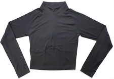 Varley Women's Large Black Helena Mid-Layer Athletic Fitted Top 1/2 Zip 1