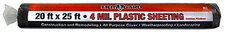 Film-Gard 1141019 Plastic Sheeting, Black, 4-Mil, 20 x 25-Ft. - Quantity 1