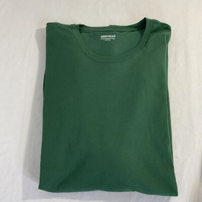 New Goodthreads TShirt Short Sleeve Crew Neck Deep Green Men's XXL Tall