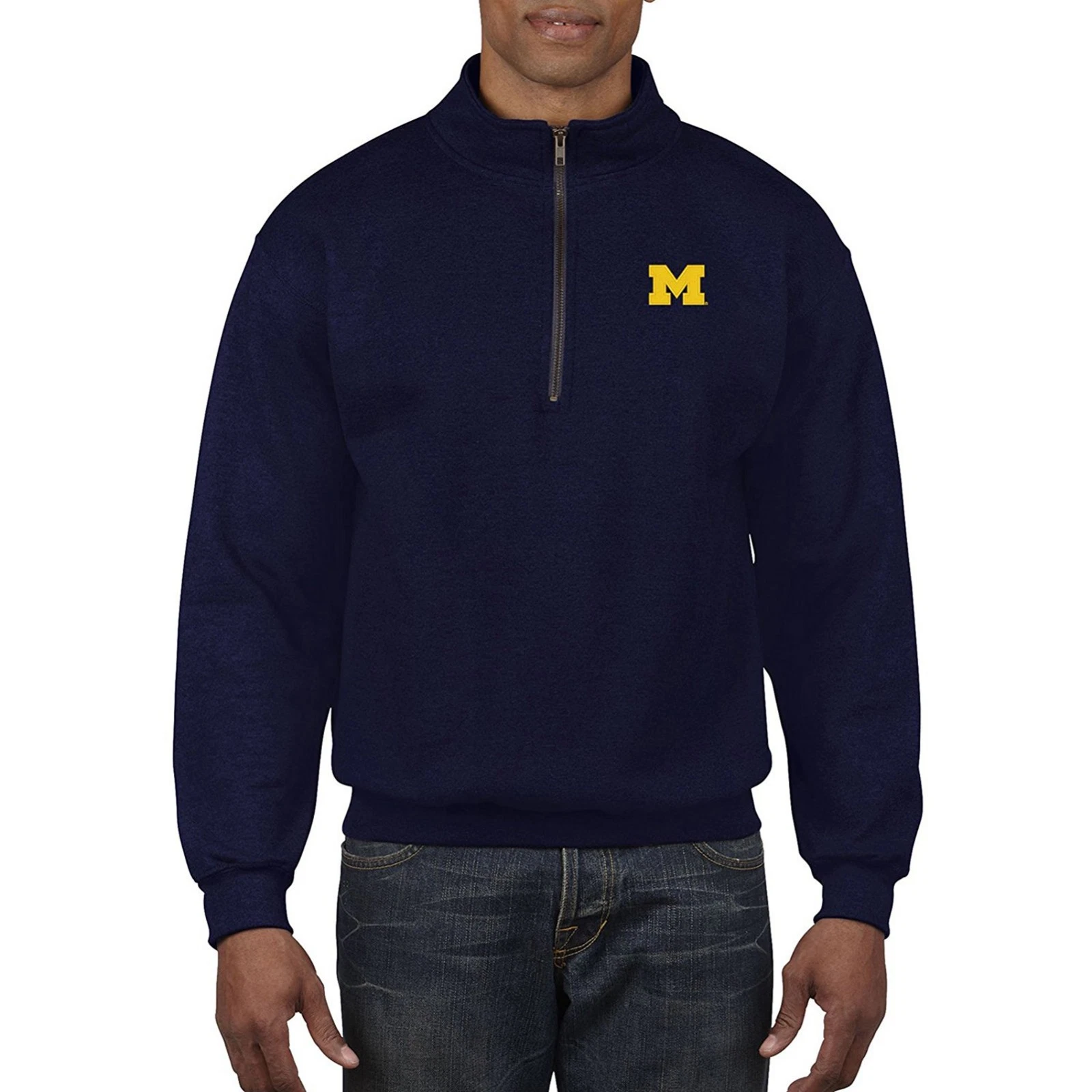 Michigan Wolverines Quarter Zip Sweatshirt