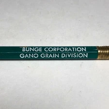 Vintage Wood Pencil Bunge Corporation Gano Grain Division   bg20