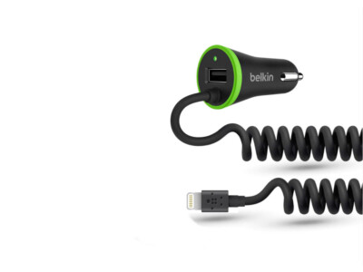 BELKIN Car Charger 12V -  Anschlusskabel für Apple & USB Port - 17 Watt - NEU