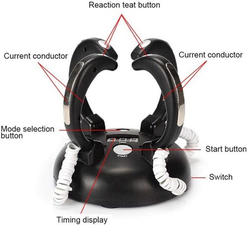 Electric Shock Game Fun Party Finger Lie Detector Four-Handed Lightning Reaction - Picture 7 of 27