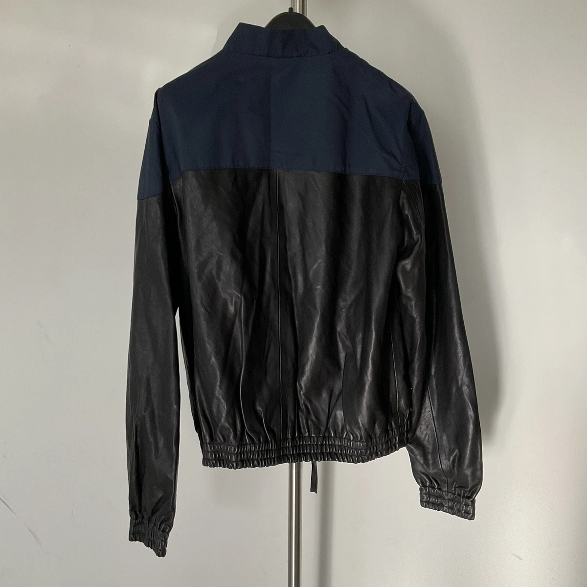 NEW Men's Public School New York Leather bomber jacket M