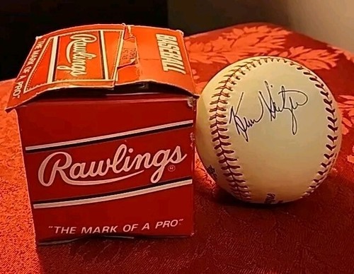 Kevin Seitzer Autographed Signed Baseball Rawlings Official League Genuine Leath - Picture 12 of 17