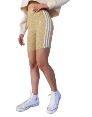NEW ADIDAS ORIGINALS GIRLS 3 STRIPE TREFOIL CYCLING SHORTS ~ YOUTH MEDIUM HC7068