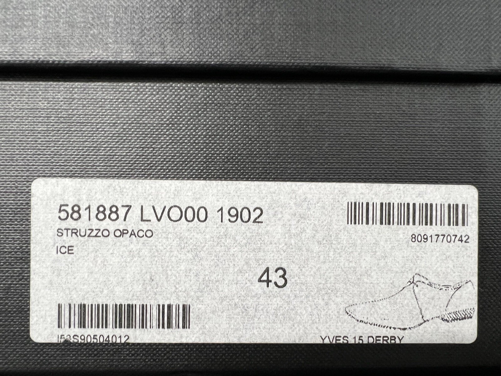 Scarpe Saint Laurent in pelle di struzzo avorio da 2.000 dollari taglia US 10 Made in Italy