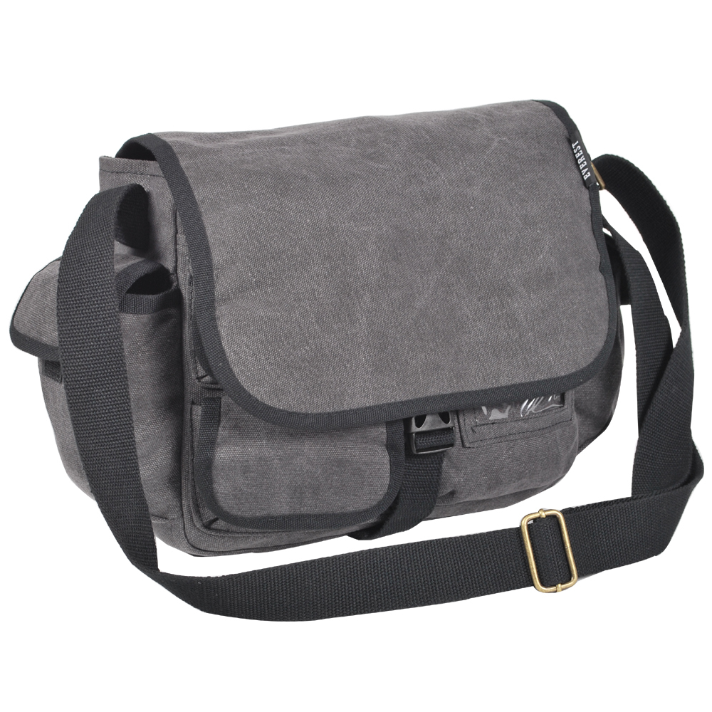 Men's Vintage Canvas School Satchel Shoulder Messenger Laptop Bag Case CT073S