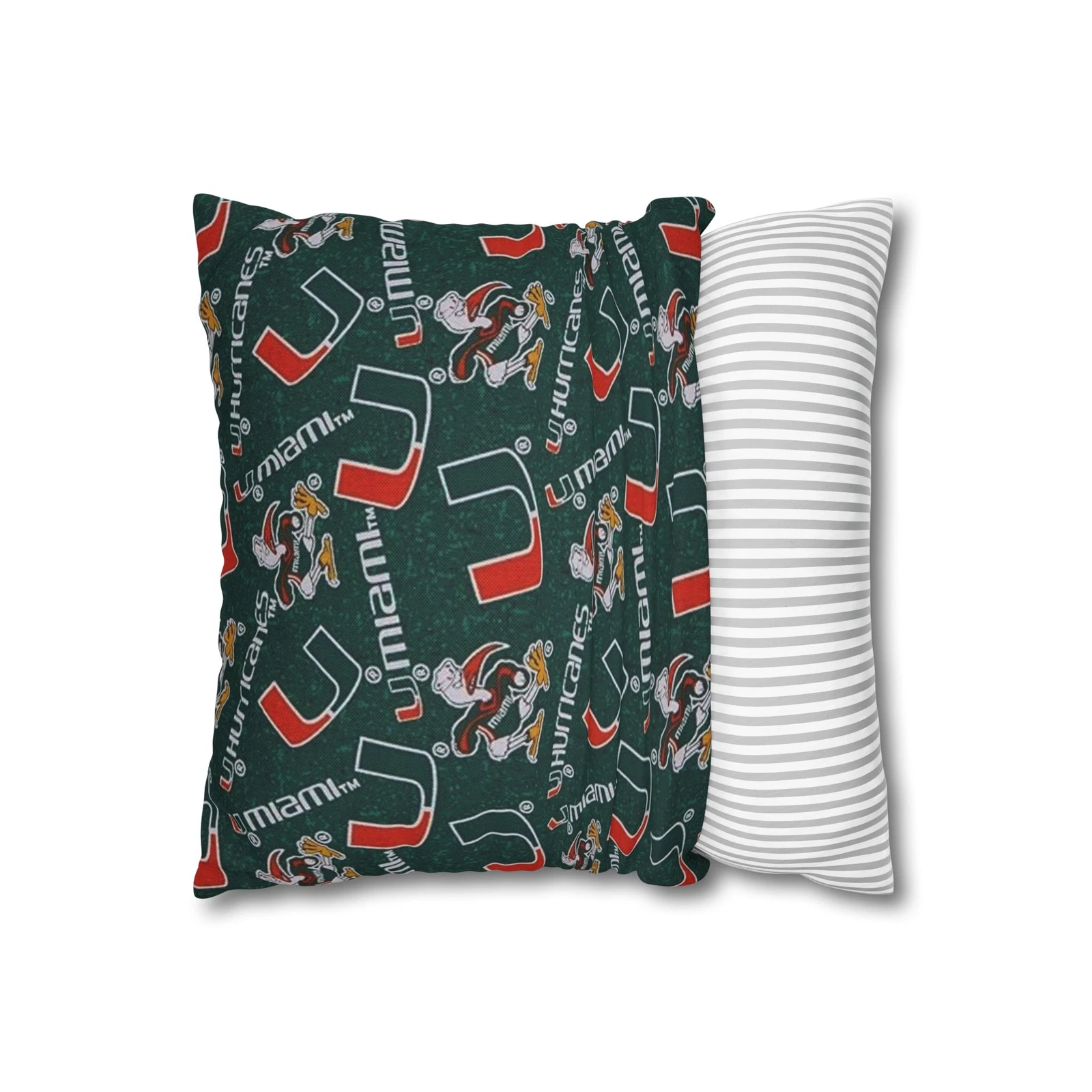 University of Miami Spun Square Pillowcase