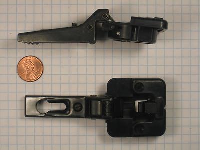 SALICE #C8G7/9-BLACK  HALF-OVERLAY CONCEALED HINGE, 35mm DIAMETER, SELF-CLOSING