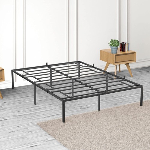 Full Size Metal Bed Frame 14 Inch Simple Platform Bed Frame Sturdy Heavy Duty - Picture 9 of 9