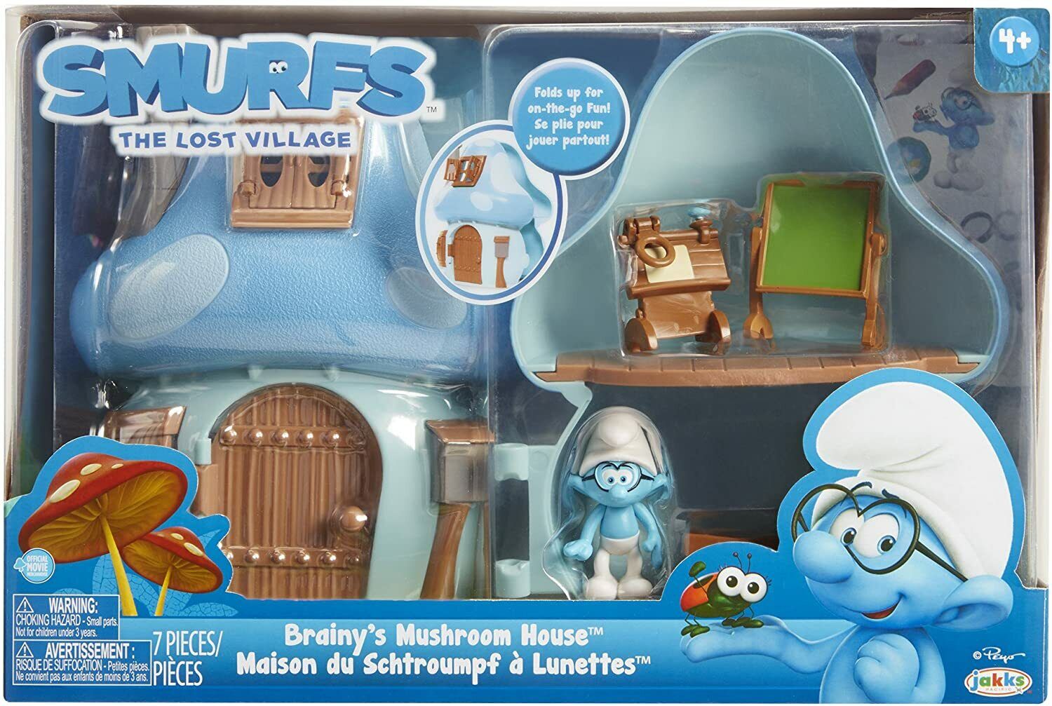 The Smurfs The Lost Village Smurfette's Mushroom House Figure Playset 