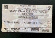 Ticket billet Rugby - Stade