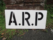 WW2 British ARP Wood Sign Reenactment Vintage Car Home Front Civil Defence